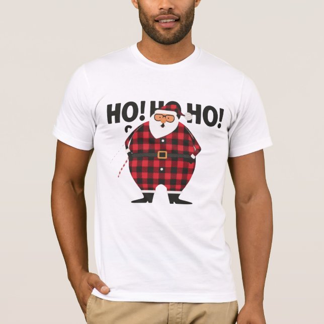 T-Shirt Père Noël gros drôle (Devant)