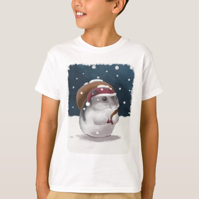 T-shirt Père Noël hamster (Devant)