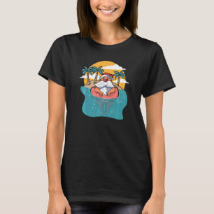T-shirt Père Noël Hawaïen Noël d'été en juillet