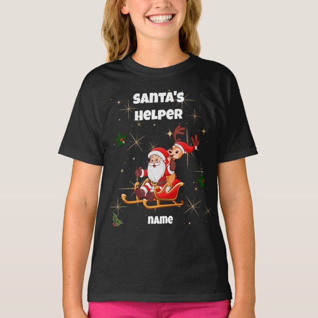 T-shirt père Noël Helper Christmas (Devant)