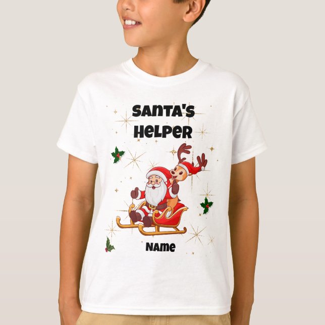 T-shirt père Noël Helper Christmas (Devant)