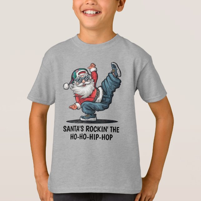 T-shirt Père Noël Hip hop (Devant)