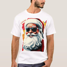 T-shirt père Noël HIPSTER