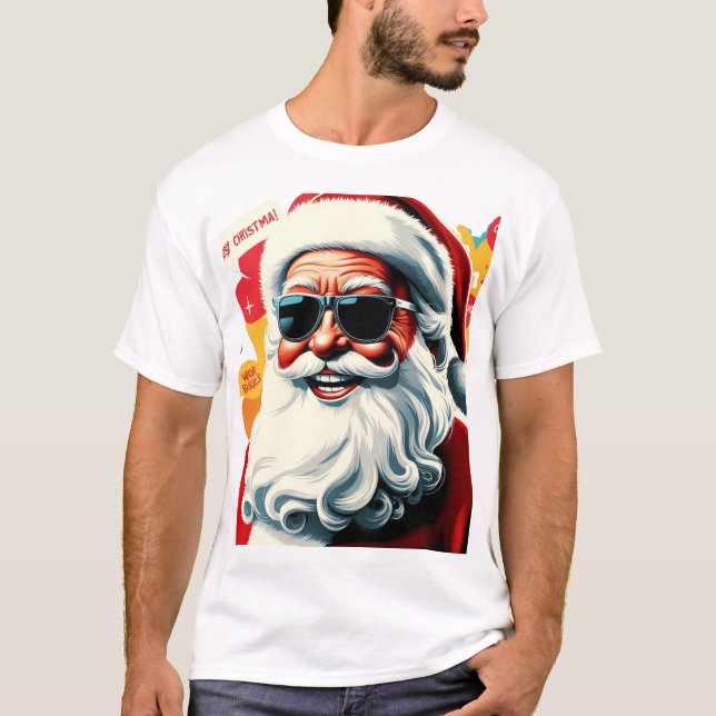 T-shirt père Noël HIPSTER (Devant)