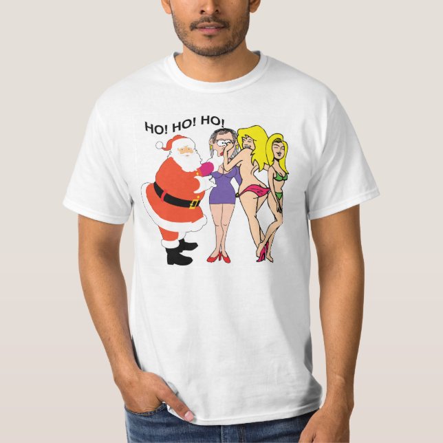 T-shirt Père Noël Ho (Devant)