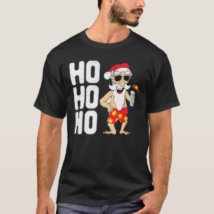 T-shirt Père Noël Ho Ho Ho Noël En Juillet Été Père Noël