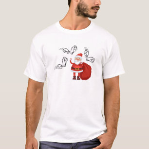 T-shirt Père Noël indique Ho Ho Ho dans l'ASL
