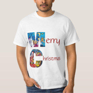 T-SHIRT PÈRE NOËL INSPIRÉ AVEC NOËL CADEAUX MONOGRAMME