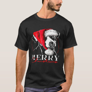 T-shirt Père Noël Jack Russell Terrier Joyeux chien de Noë