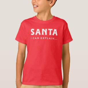 T-shirt Père Noël Je Peux Expliquer Des Vacances Drôle