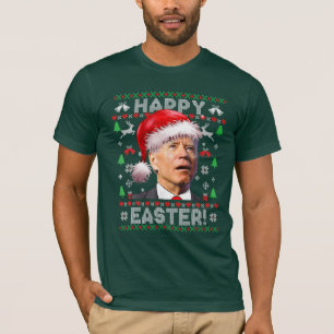 T-shirt Père Noël Joe Biden Joyeux Noël hideux de Pâques