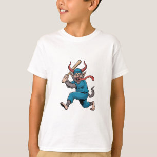 T-shirt Père Noël jouant au baseball Joueur de baseball de