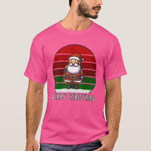 T-shirt Père Noël Joyeux Noël XMas Vintage Rétro