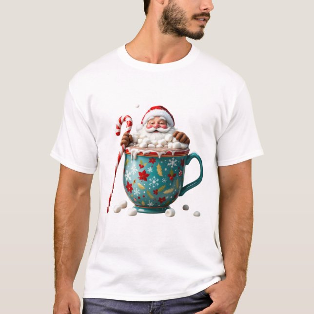 T-shirt Père Noël la rupture de cacao (Devant)