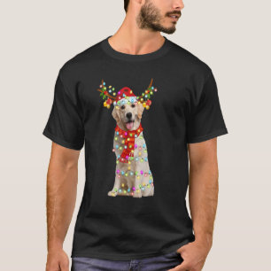 T-shirt Père Noël Labrador rennes de repérage Noël clair