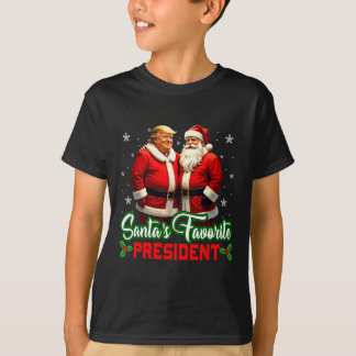 T-shirt Père Noël Le président favori Trump fait Noël Gr