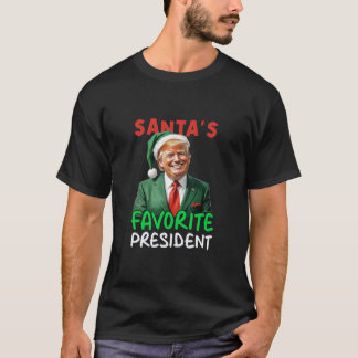 T-shirt Père Noël le président favori Trump Noël Père Noël