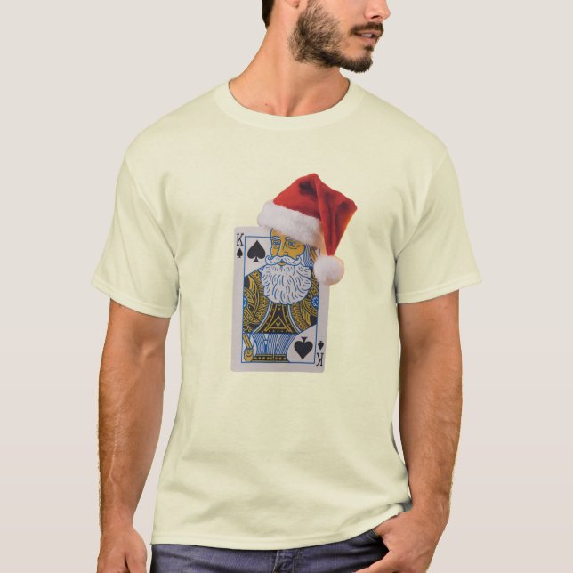 T-shirt Père Noël le Roi de la Pique. (Devant)