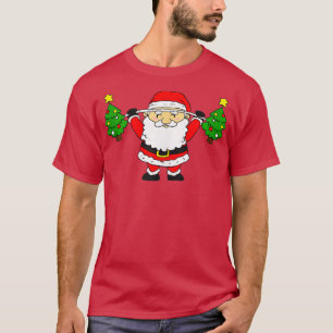 T-shirt Père Noël Levant les rois de Noël Drôle Snatch Bar