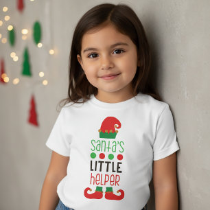 T-shirt Père Noël Little Helper Christmas