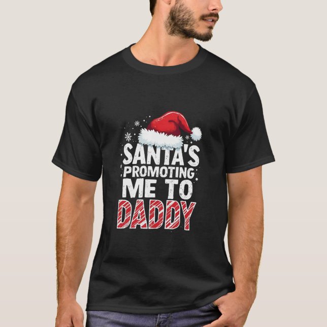 T-shirt Père Noël M'a promu à papa Noël (Devant)