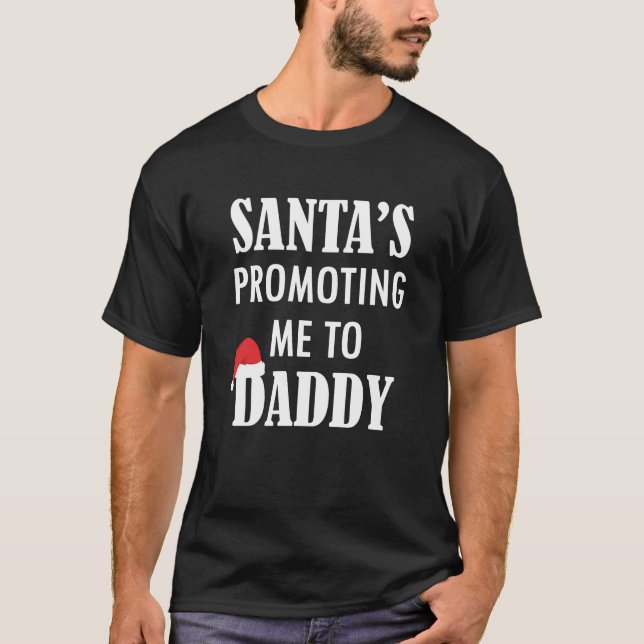 T-shirt Père Noël m'a promu chemise de papa de Noël de (Devant)