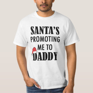 T-shirt Père Noël m'a promu chemise de papa de Noël de