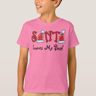 T-shirt Père Noël M'Aime Le Mieux ! Chemise de Noël pour e