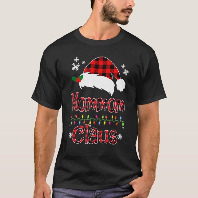T-shirt Père Noël Maman Claus Famille de jumelage Noël (Devant)