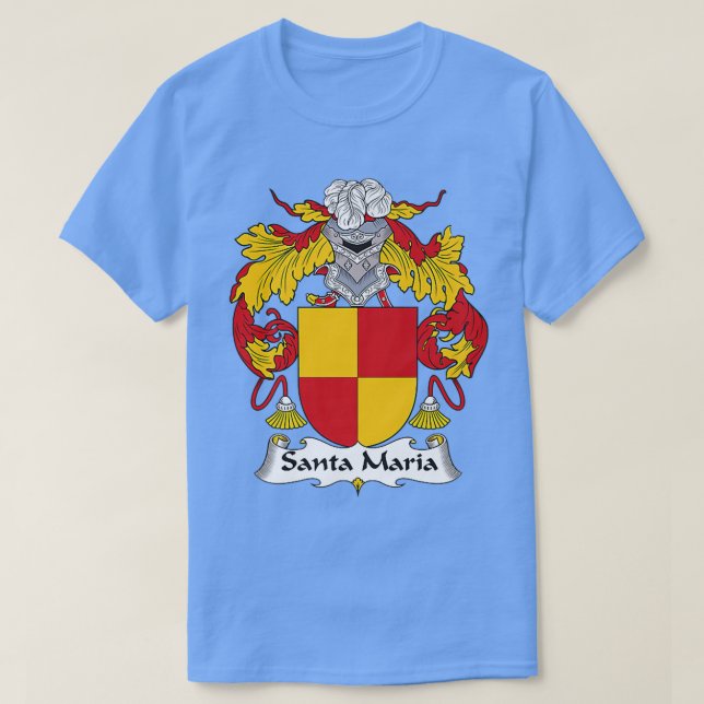 T-shirt Père Noël Maria Armoiries de la famille Crest  (Design devant)