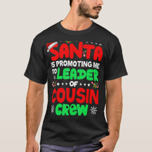 T-shirt Père Noël M'Encourage À La Tête De Cousin Crew Chr