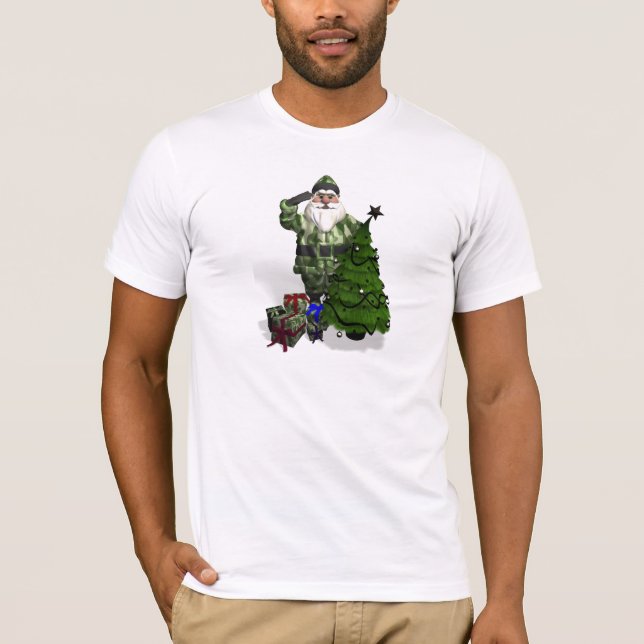 T-shirt Père Noël militaire (Devant)