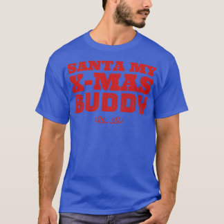 T-shirt Père Noël Mon pote art texte