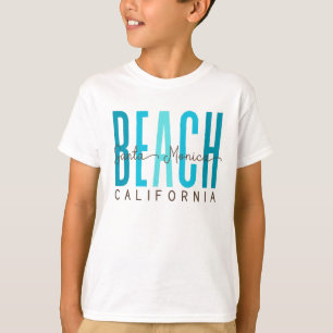 T-shirt Père Noël Monica Beach California (Océan)