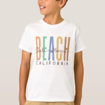 T-shirt père Noël Monica Beach California (Sands)
