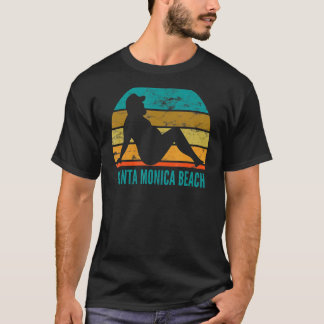 T-shirt Père Noël Monica Beach Humour Boire Plaisanterie a