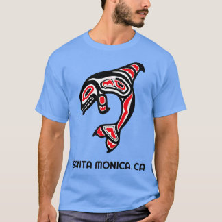 T-shirt Père Noël Monica, CA Amérindienne Orca Killer Whal
