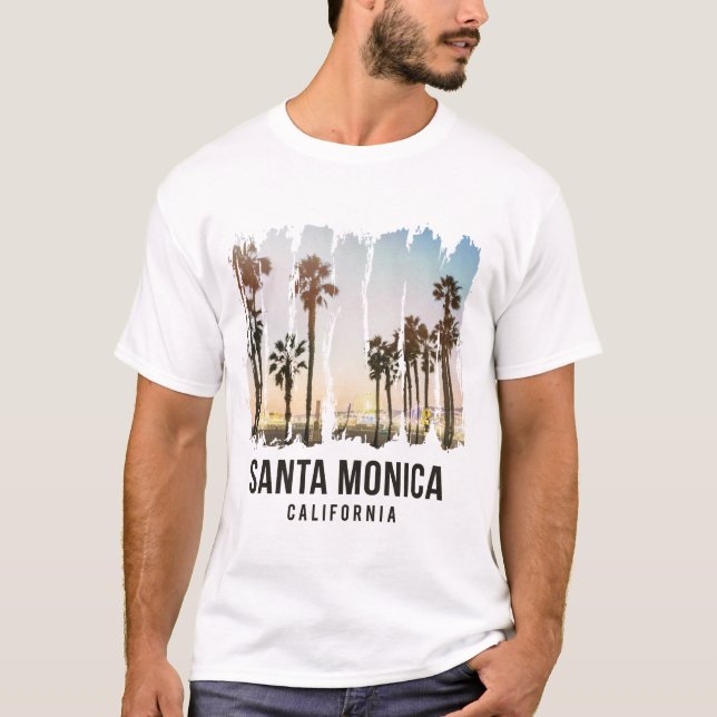 T-shirt Père Noël Monica Californie (Devant)
