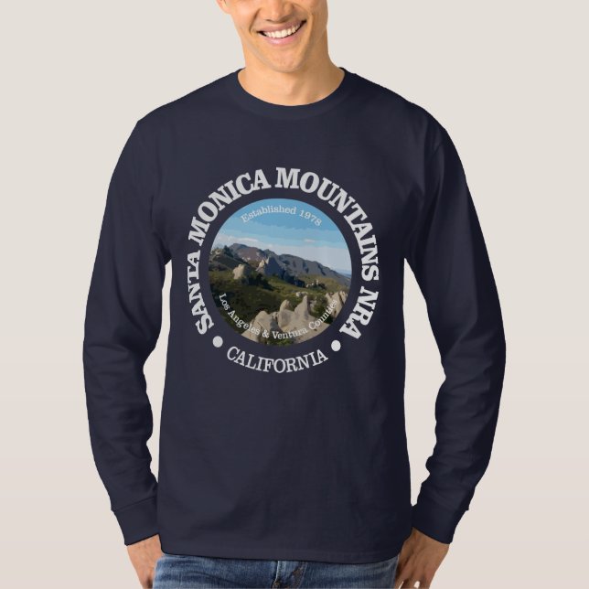 T-shirt Père Noël Monica Mountains NRA (Devant)