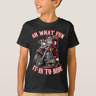T-shirt Père Noël motard grand-papa de moto amusant Cavali