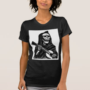 T-shirt Père Noël Muerte (faucheuse mexicaine) jouant la