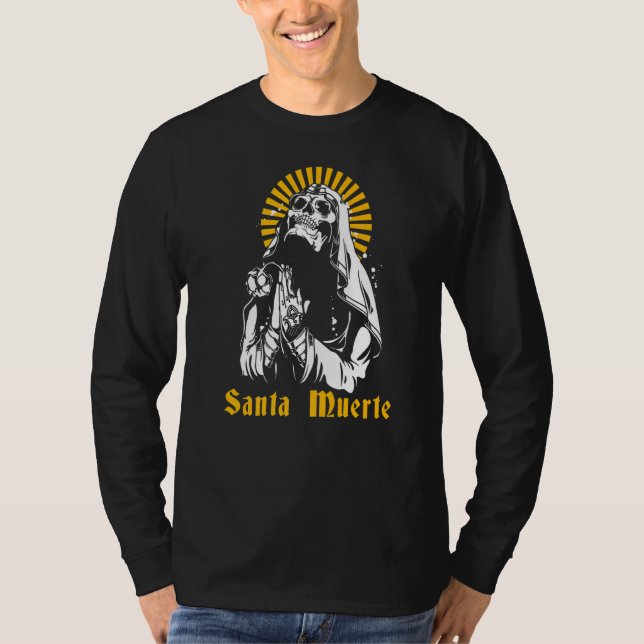T-shirt Père Noël Muerte Mexicaine Mort Sugar Crâne Mexiqu (Devant)