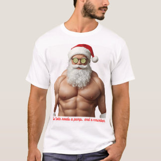 T-shirt Père Noël Musclé Drôle de Chemise de Spa – “Même l