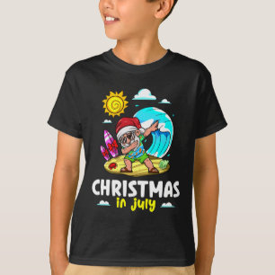 T-shirt Père Noël Noël en juillet Célébration Été V