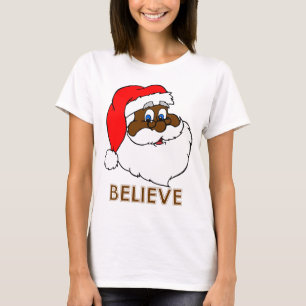 T-shirt Père Noël noir