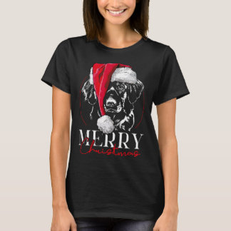T-shirt Père Noël Nova Scotia Duck Tolling Retriever Merry