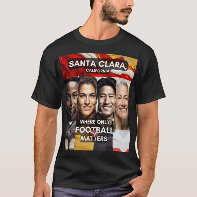 T-shirt Père Noël - Où le football compte (Devant)