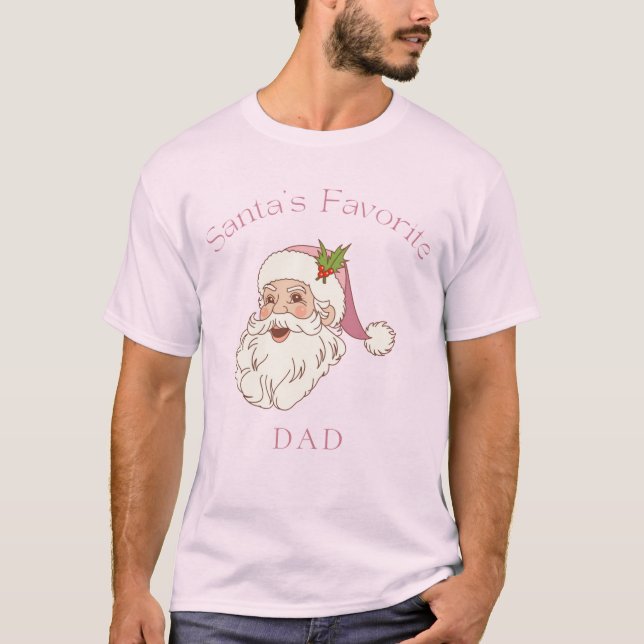 T-shirt Père Noël Padre Favori, Papa ou tout autre nom per (Devant)