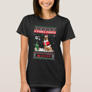 T-shirt Père Noël Paks berger allemand Joyeux chien de Noë