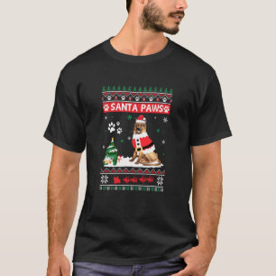 T-shirt Père Noël Paks berger allemand Joyeux chien de Noë